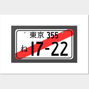 JDM Licence Plate Temporary Import Posters and Art